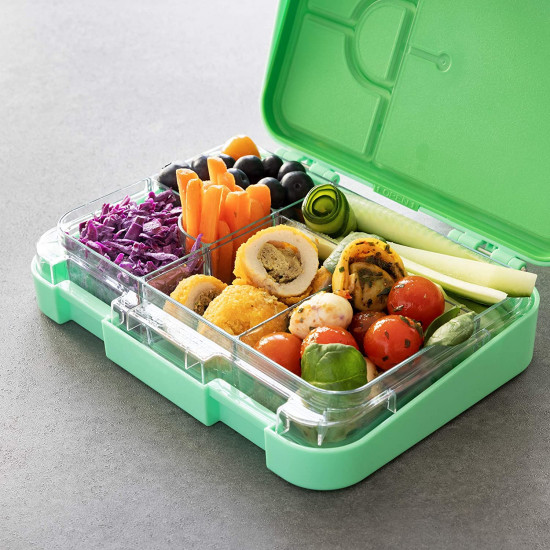 Navaris Bento Box for Kids Δοχείο Αποθήκευσης Τροφής για Παιδιά BPA Free - Green - 49877.01.07