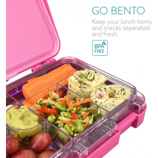 Navaris Bento Box for Kids Δοχείο Αποθήκευσης Τροφής για Παιδιά BPA Free - Dark Pink - 49877.01.08