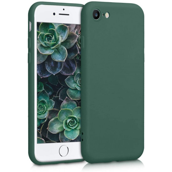 KW iPhone SE 2022 / SE 2020 / 7 / 8 Θήκη Σιλικόνης Rubberized TPU - Moss Green - 49979.169