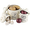 Navaris Σετ με 3 Δοχεία Αποθήκευσης Λαχανικών - Cream - 51525.01.16 Navaris Σετ με 3 Δοχεία Αποθήκευσης Λαχανικών - Cream - 51525.01.16