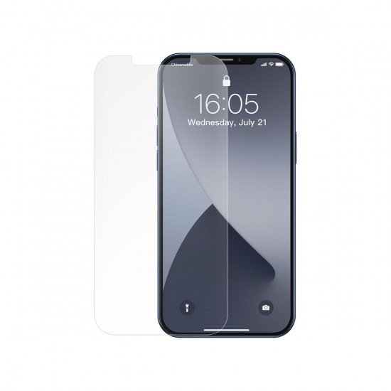 Baseus iPhone 12 Pro Max 0.3mm Full Glass Full Screen Αντιχαρακτικό Γυαλί Οθόνης - 2 Τεμάχια - Clear - SGAPIPH67N-LS02