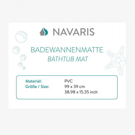 Navaris Αντιολισθητικό Χαλάκι Μπάνιου - White - 48965.03