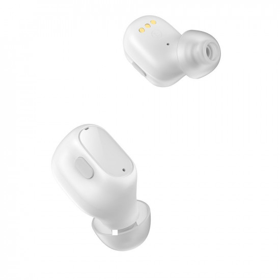 Baseus Encok WM01 Plus Bluetooth 5.0 - Ασύρματα ακουστικά για Κλήσεις / Μουσική - White - NGWM01P-02