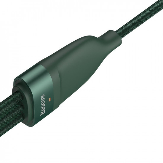Baseus Flash Series 3in1 - Καλώδιο Γρήγορης Φόρτισης και Δεδομένων 5A 40W 1.2m - Micro USB / Lightning / Type-C - Green - CA1T3-06