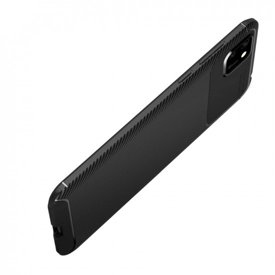 OEM Huawei Y5p / Honor 9S Θήκη Σιλικόνης TPU Beatles Carbon Fiber - Black