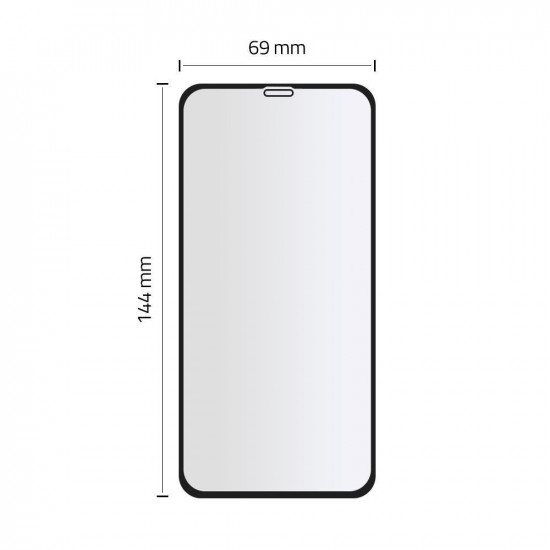 Hofi iPhone XR / iPhone 11 Hybrid Glass 0.2mm 7H Full Screen Tempered Glass Αντιχαρακτικό Γυαλί Οθόνης - Black