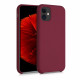 KW iPhone 11 Θήκη Σιλικόνης Rubber TPU - Rhubarb Red - 49724.209