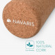 Navaris Fascia Roller Cork - Κύλινδρος Γυμναστικής από Φελλό - 45cm - Light Brown - 47492.2