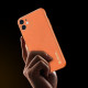 Dux Ducis iPhone 12 mini Yolo Elegant Series Θήκη με Επένδυση Συνθετικού Δέρματος - Orange