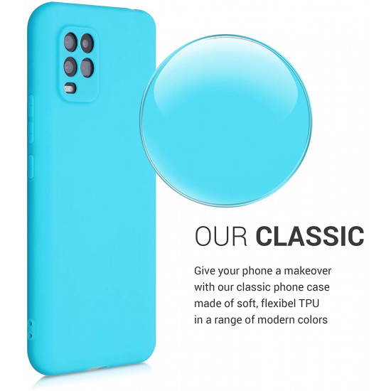 KW Xiaomi Mi 10 Lite Θήκη Σιλικόνης TPU - Ice Blue - 52490.205