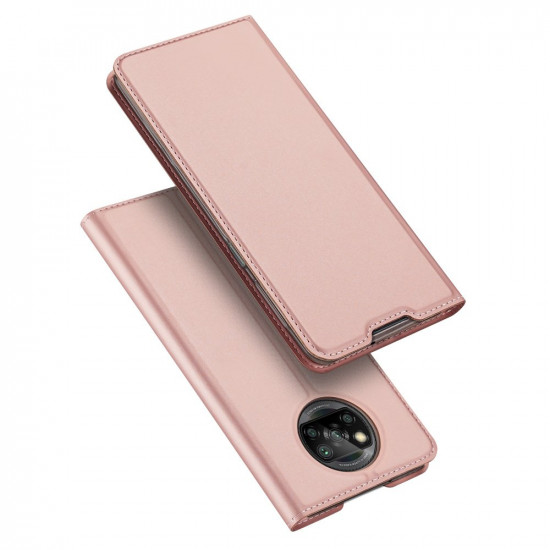Dux Ducis Xiaomi Poco X3 NFC Flip Stand Case Θήκη Βιβλίο - Rose Gold