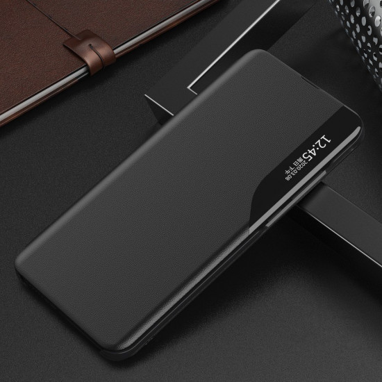 OEM Xiaomi Poco X3 NFC Eco Leather View Θήκη Βιβλίο - Black