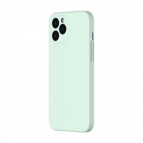 Baseus iPhone 12 Pro Jelly Liquid Silica Gel Θήκη Σιλικόνης - Mint Green - WIAPIPH61P-YT6B