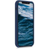 KW iPhone 12 / iPhone 12 Pro Θήκη Σιλικόνης Rubber TPU - Navy Blue - 52641.116
