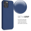 KW iPhone 12 / iPhone 12 Pro Θήκη Σιλικόνης Rubber TPU - Navy Blue - 52641.116