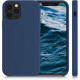 KW iPhone 12 / iPhone 12 Pro Θήκη Σιλικόνης Rubber TPU - Navy Blue - 52641.116