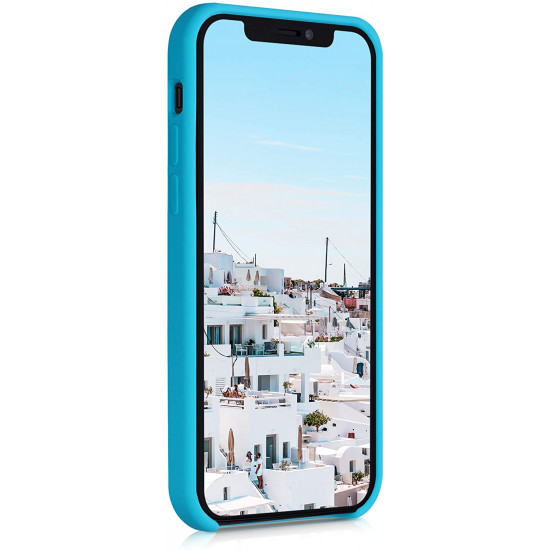 KW iPhone 12 / iPhone 12 Pro Θήκη Σιλικόνης Rubber TPU - Ice Blue - 52641.205