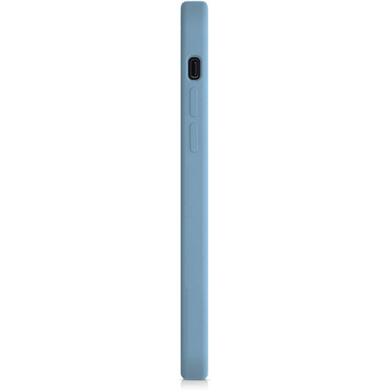 KW iPhone 12 / iPhone 12 Pro Θήκη Σιλικόνης Rubber TPU - Stone Blue - 52641.206
