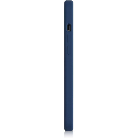 KW iPhone 12 Pro Max Θήκη Σιλικόνης Rubber TPU - Navy Blue - 52644.116