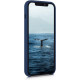 KW iPhone 12 Pro Max Θήκη Σιλικόνης Rubber TPU - Navy Blue - 52644.116
