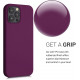 KW iPhone 12 Pro Max Θήκη Σιλικόνης Rubber TPU - Bordeaux Violet - 52644.187