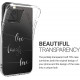 KW iPhone 12 / iPhone 12 Pro Θήκη Σιλικόνης TPU Design Live Laugh Love - Διάφανη / Silver - 53035.04