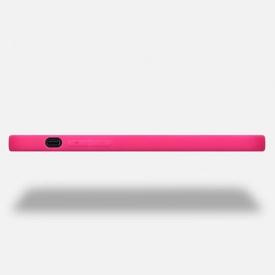 KW iPhone 12 / iPhone 12 Pro Θήκη Σιλικόνης TPU - Neon Pink - 53939.77