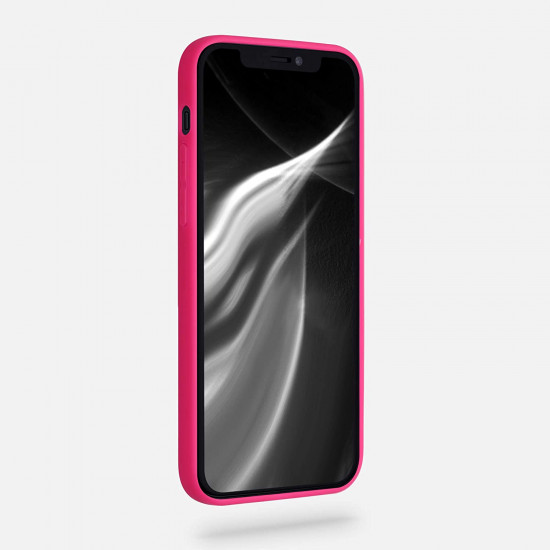 KW iPhone 12 / iPhone 12 Pro Θήκη Σιλικόνης TPU - Neon Pink - 53939.77