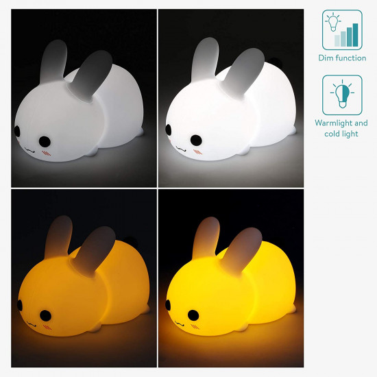 Navaris Παιδικό Επαναφορτιζόμενο LED Φωτιστικό Νυκτός - Snow White Rabbit - 51376.02.02