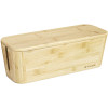 Navaris Κουτί Οργάνωσης Καλωδίων με Καπάκι - Bamboo - 52804.01