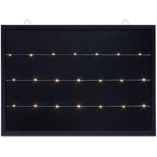 Navaris Μαυροπίνακας με Φωτισμό LED - 70 x 50cm - Black - 53328.01.2