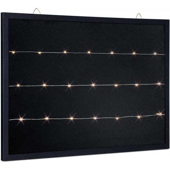 Navaris Μαυροπίνακας με Φωτισμό LED - 70 x 50cm - Black - 53328.01.2