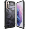 Ringke Samsung Galaxy S21 Plus Fusion X Σκληρή Θήκη με Πλαίσιο Σιλικόνης - Black - Camo
