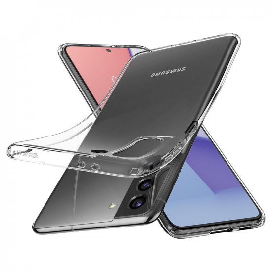 Spigen Samsung Galaxy S21 Liquid Crystal Θήκη Σιλικόνης - Crystal Clear