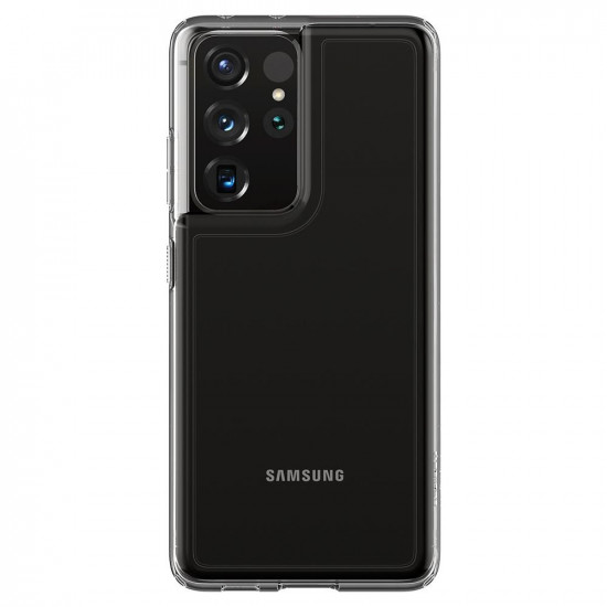 Spigen Samsung Galaxy S21 Ultra - Ultra Hybrid Σκληρή Θήκη με Πλαίσιο Σιλικόνης - Crystal Clear