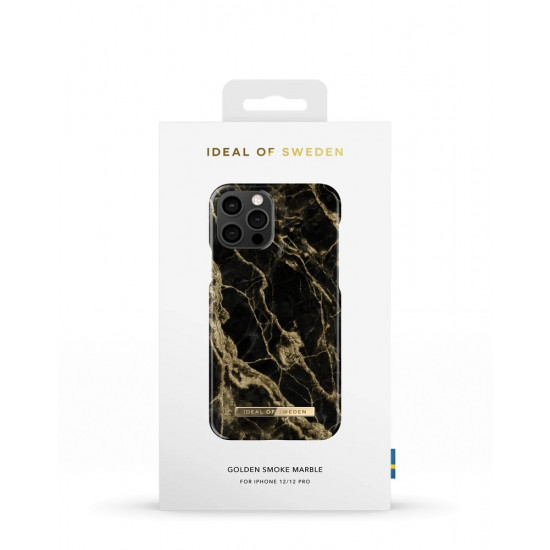 iDeal Of Sweden iPhone 12 / iPhone 12 Pro Σκληρή Θήκη - Golden Smoke Marble - IDFCSS20-I2061-191