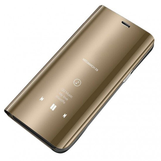 OEM Samsung Galaxy S21 Plus Clear View Θήκη Βιβλίο - Gold