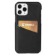Krusell iPhone 12 Pro Max Sunne Card Cover Θήκη από Γνήσιο Δέρμα και Υποδοχή για Κάρτα - Black