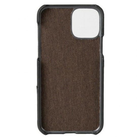 Krusell iPhone 12 / iPhone 12 Pro Sunne Card Cover Θήκη από Γνήσιο Δέρμα και Υποδοχή για Κάρτα - Black