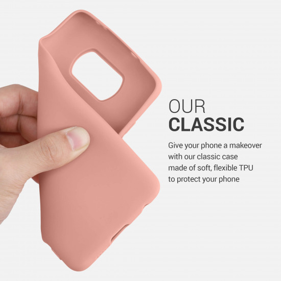 KW Xiaomi Poco X3 NFC Θήκη Σιλικόνης TPU - Rose Tan - 53482.193