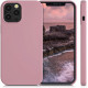 KW iPhone 12 / iPhone 12 Pro Θήκη Σιλικόνης Rubber TPU - Rose Tan - 52641.193