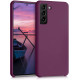 KW Samsung Galaxy S21 Θήκη Σιλικόνης Rubber TPU - Purple - 54056.187