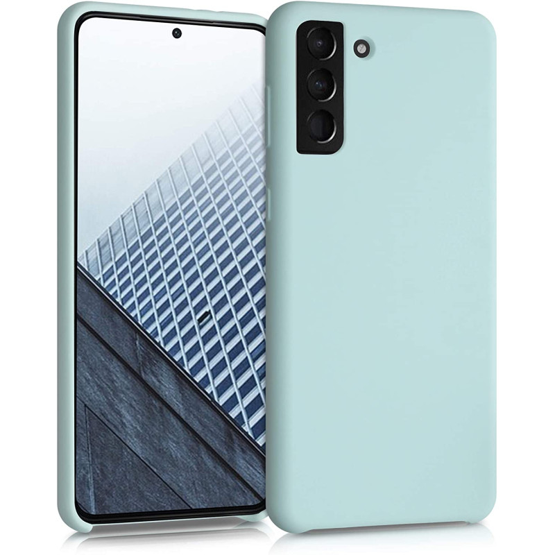 KW Samsung Galaxy S21 Plus Θήκη Σιλικόνης Rubber TPU - Frosty Mint - 54066.200