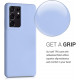KW Samsung Galaxy S21 Ultra Θήκη Σιλικόνης Rubber TPU - Light Blue Matte - 54074.58