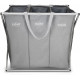 Navaris Laundry Basket 3 σε 1 Καλάθι Απλύτων - Design Light Dark Colourful - Grey - 43898