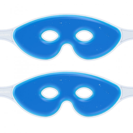 Navaris Cooling Gel Eye Mask - Σετ με 2 Μάσκες Ματιών με Τζελ - Blue - 47640.04.02