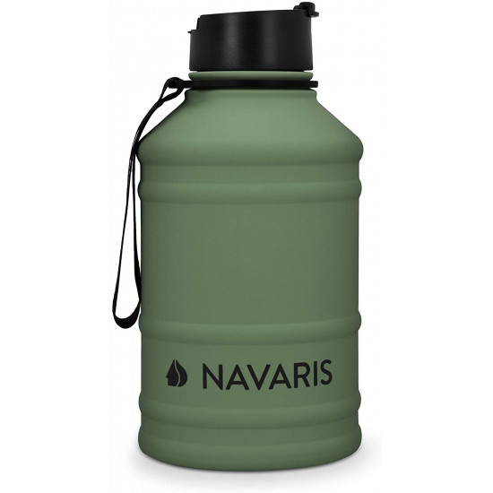 Navaris Μπουκάλι Νερού από Ανοξείδωτο Ατσάλι - BPA Free - 2.2 L - Dark Green - 51084.80