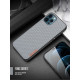 Dux Ducis iPhone 12 Pro Max Fino Series Σκληρή Θήκη με Πλαίσιο Σιλικόνης και Επένδυση από Ύφασμα - Crystal Blue