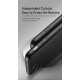 Dux Ducis iPhone SE 2022 / SE 2020 / 7 / 8 Fino Series Σκληρή Θήκη με Πλαίσιο Σιλικόνης και Επένδυση από Ύφασμα - Black