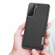 Dux Ducis Samsung Galaxy S21 Plus Fino Series Σκληρή Θήκη με Πλαίσιο Σιλικόνης και Επένδυση από Ύφασμα - Black